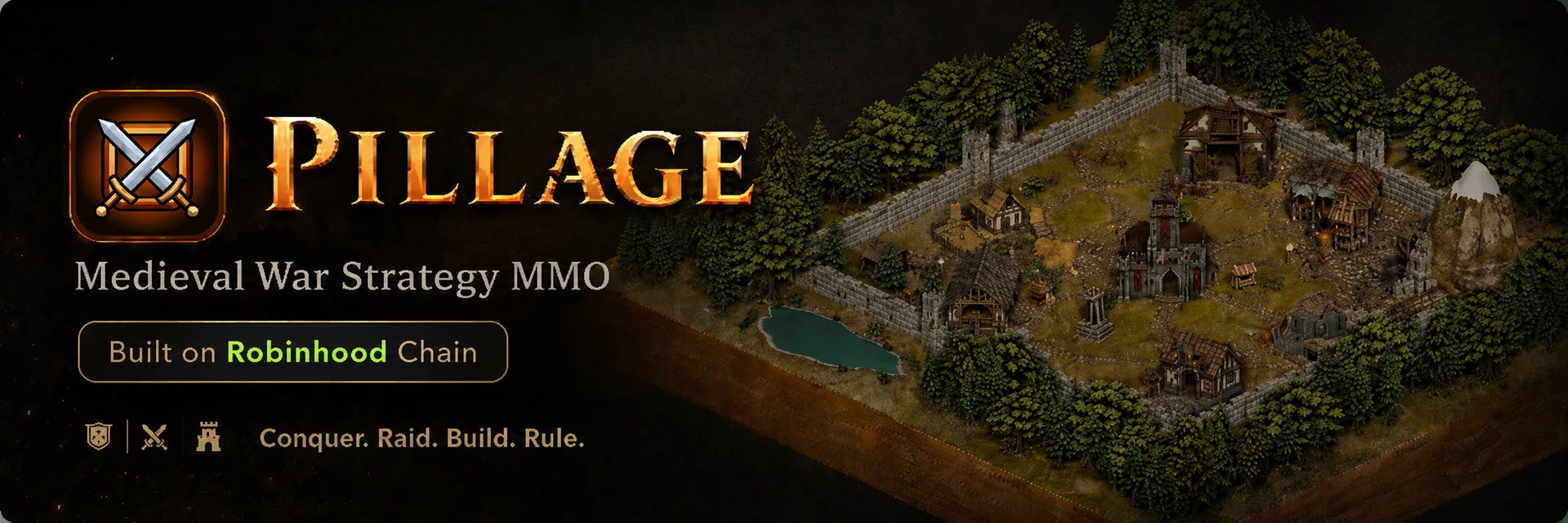 Pillage — Medieval War Strategy MMO, built on Robinhood Chain